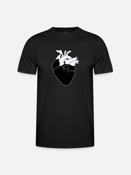 Galactic heart - Men's Functional T-Shirt - black
