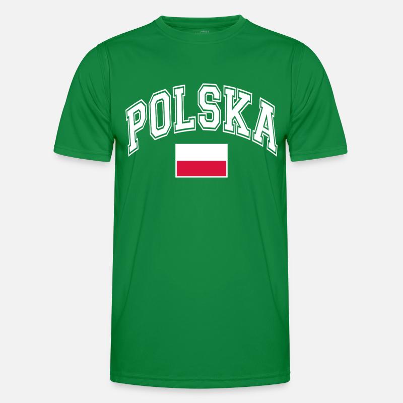 Drapeau de la Pologne T-shirt sport Homme