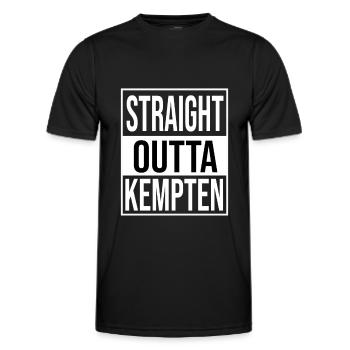 Promenade en minuit dans l’Allgäu - T-shirt sport Homme - noir - Devant - AI Model Male 178 dark (178cm)