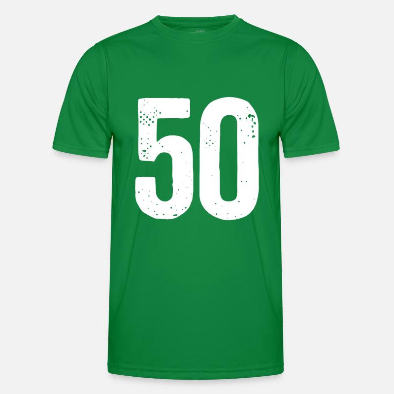 50 numéros blancs T-shirt sport Homme