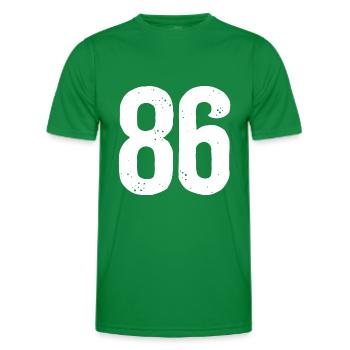 86 Numéros Blanc - T-shirt sport Homme - vert - Devant - AI Model Male 178 dark (178cm)