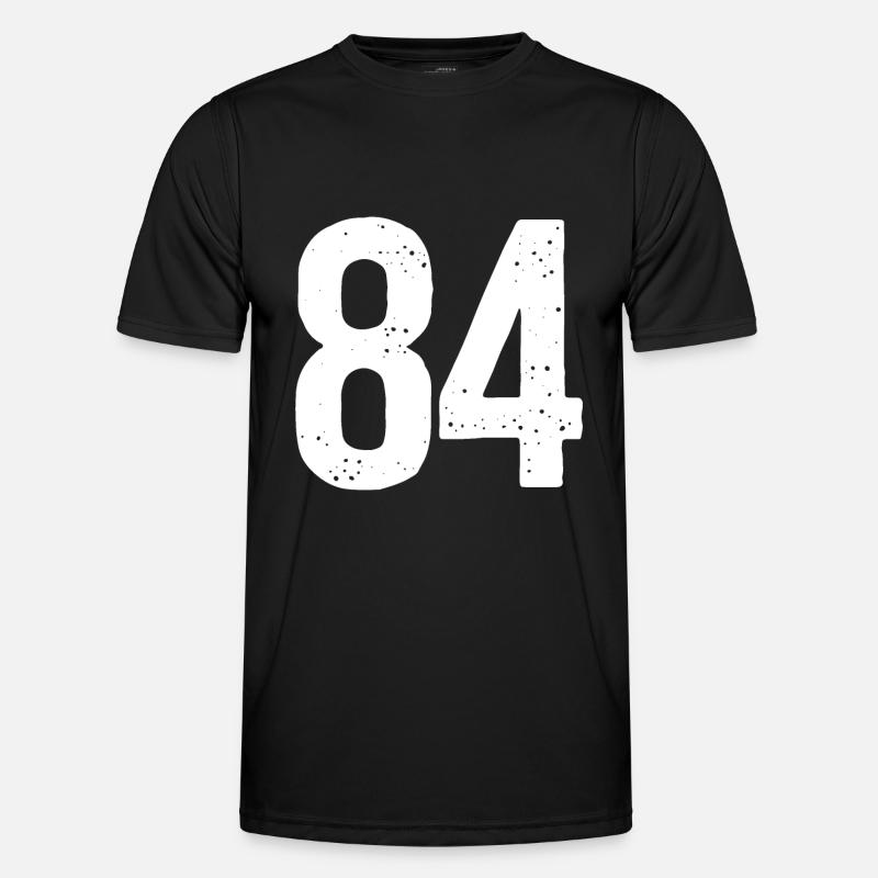 84 Numbers White - Men's Functional T-Shirt - black