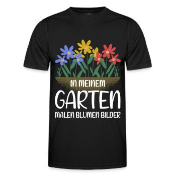 Garten Gärtner - Lustiges Hobbygärtner Geschenk - Männer Funktions-T-Shirt - Schwarz - Vorne - AI Model Male 178 dark (178cm)