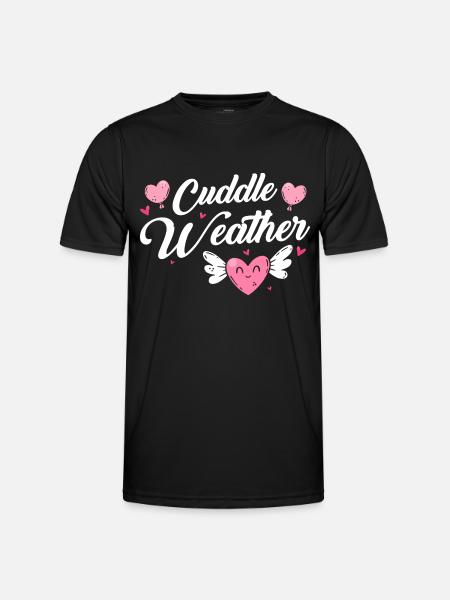 Liebe Umarmung Kinder - Männer Funktions-T-Shirt - Schwarz