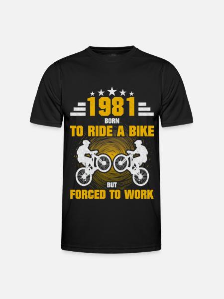 1981 Born Bicycle - Men's Functional T-Shirt - black