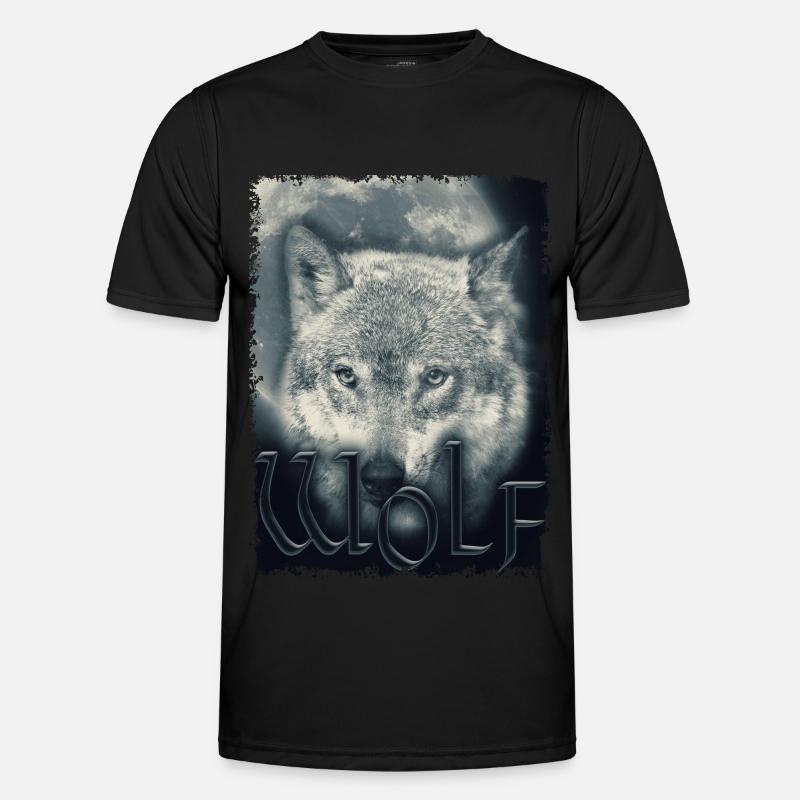 Ein Wolf Für Tierfreunde Wolfskopf Men's Functional T-Shirt