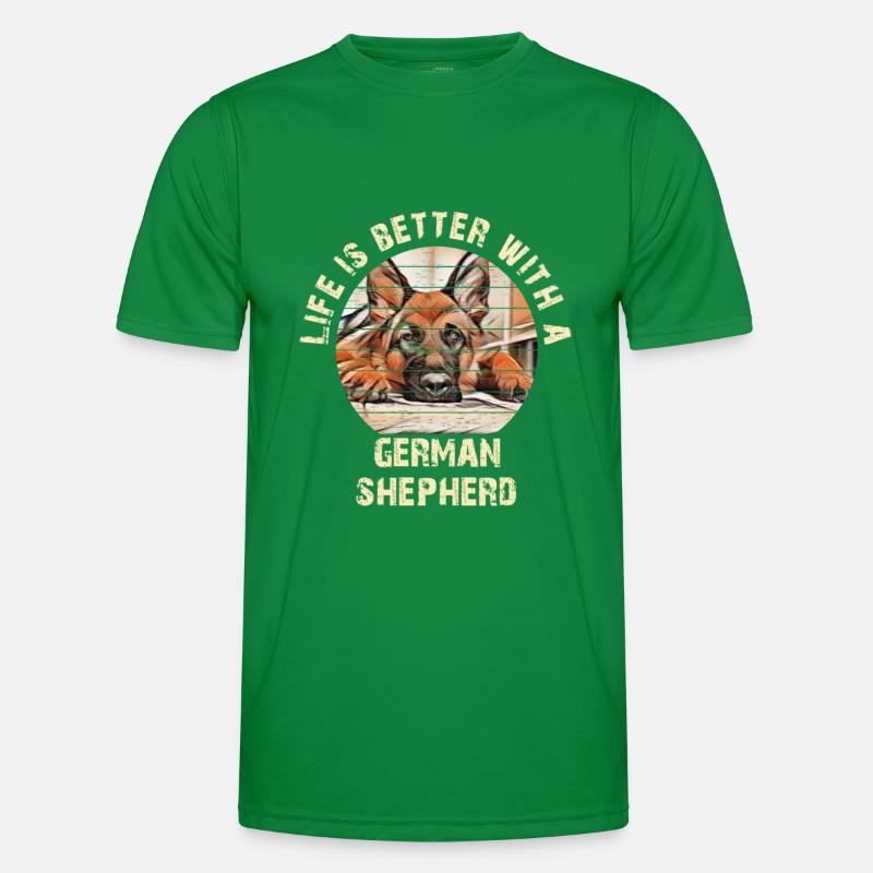 German Shepherd Men's Functional T-Shirt