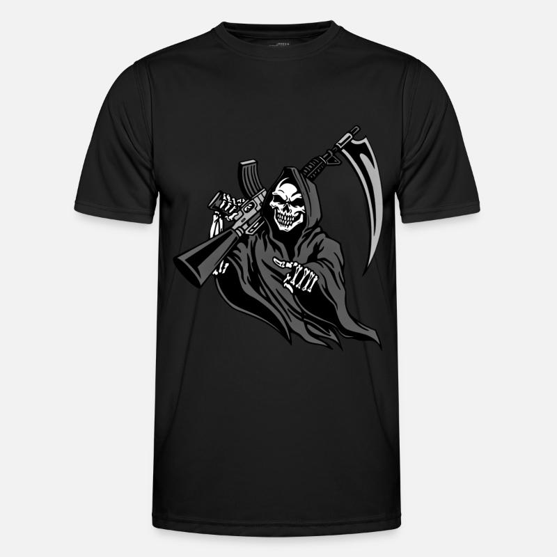 Sensenmann - Todesengel, Gevatter, Tod, Schnitter Männer Funktions-T-Shirt