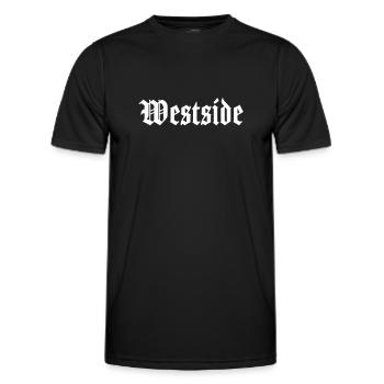 Westside West Side Hip Hop Rap Ghetto Hood - Men's Functional T-Shirt - black - Front - AI Model Male 178 dark (178cm)
