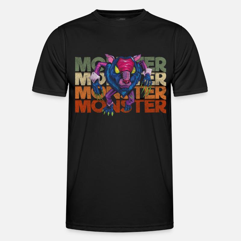 Horror Comic Gruselig Monsterjäger Männer Funktions-T-Shirt