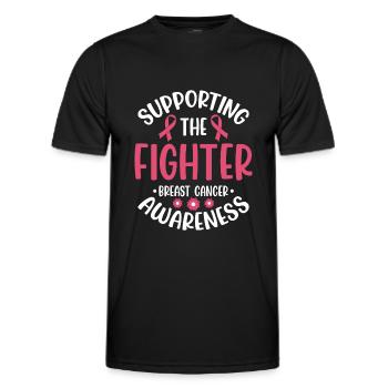 Cancer Fight Fighter Disease - Men's Functional T-Shirt - black - Front - AI Model Male 178 dark (178cm)