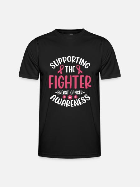 Cancer Fight Fighter Disease - Men's Functional T-Shirt - black