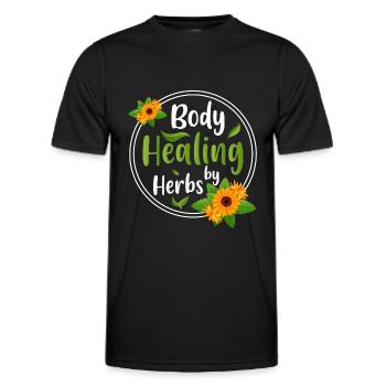 Heilpraktiker Arzt Pflanzenkunde - Männer Funktions-T-Shirt - Schwarz - Vorne - AI Model Male 178 dark (178cm)
