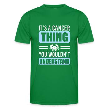 Superstition de l’astrologie du cancer - T-shirt sport Homme - vert - Devant - AI Model Male 178 dark (178cm)