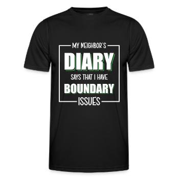 Nachbarin Freunde Wohnung Alkohol - Männer Funktions-T-Shirt - Schwarz - Vorne - AI Model Male 178 dark (178cm)