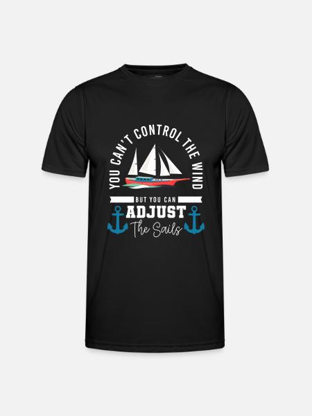 Sailing Sailor Sailing Waves - T-shirt sport Homme - noir