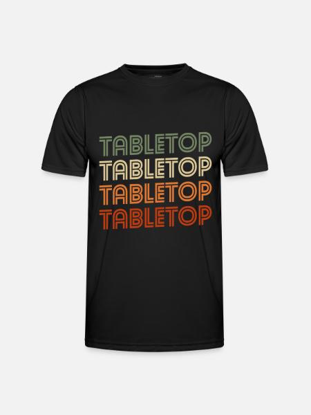 Tabletop Dice Board Game Board - Men's Functional T-Shirt - black