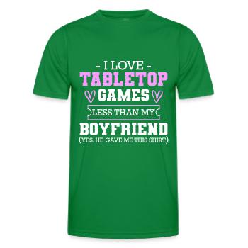 Board Games Game Figure Board - Men's Functional T-Shirt - kelly green - Front - AI Model Male 178 dark (178cm)