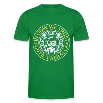 Mythologie du Dieu Viking Lightning - T-shirt sport Homme - vert - Devant - AI Model Male 178 dark (178cm)