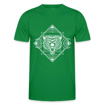 Foi de l’icône de la rune - T-shirt sport Homme - vert - Devant - AI Model Male 178 dark (178cm)
