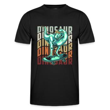 T-Rex Tyrannosaurus Carnivores - T-shirt sport Homme - noir - Devant - AI Model Male 178 dark (178cm)