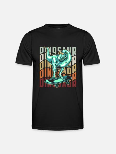T-Rex Tyrannosaurus Fleischfresser - Männer Funktions-T-Shirt - Schwarz