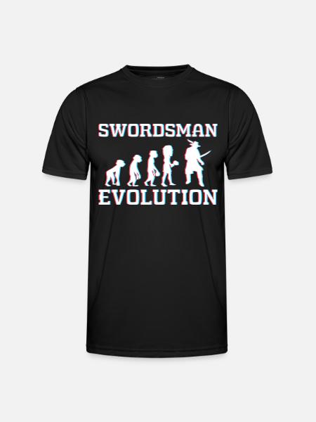 Warrior Kenjutsu Saber Fight - Men's Functional T-Shirt - black