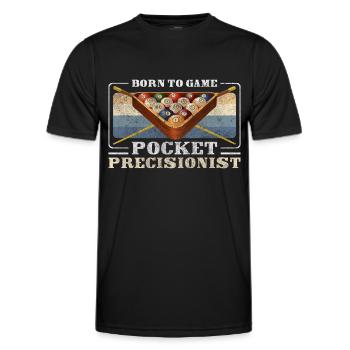 Billiard Game Balls Winner - Men's Functional T-Shirt - black - Front - AI Model Male 178 dark (178cm)