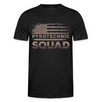 Pyro Sky Football - T-shirt sport Homme - noir - Devant - AI Model Male 178 dark (178cm)