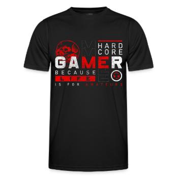 Gaming Online League Play - Men's Functional T-Shirt - black - Front - AI Model Male 178 dark (178cm)