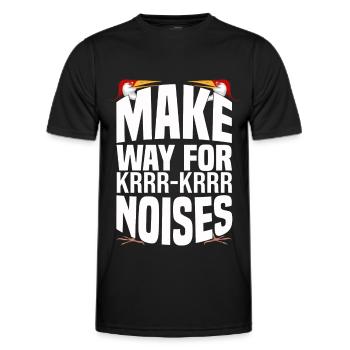 Kanadischer Kranich - Männer Funktions-T-Shirt - Schwarz - Vorne - AI Model Male 178 dark (178cm)