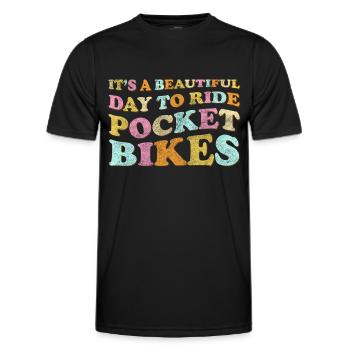 Motorrad Dreck Enduro - Männer Funktions-T-Shirt - Schwarz - Vorne - AI Model Male 178 dark (178cm)