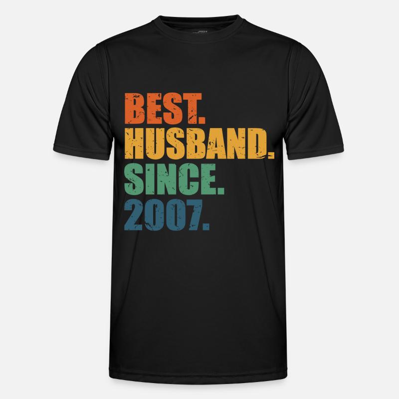 Bester Ehemann seit 2007, Geschenk zum 16-jährigen Jubiläum Männer Funktions-T-Shirt
