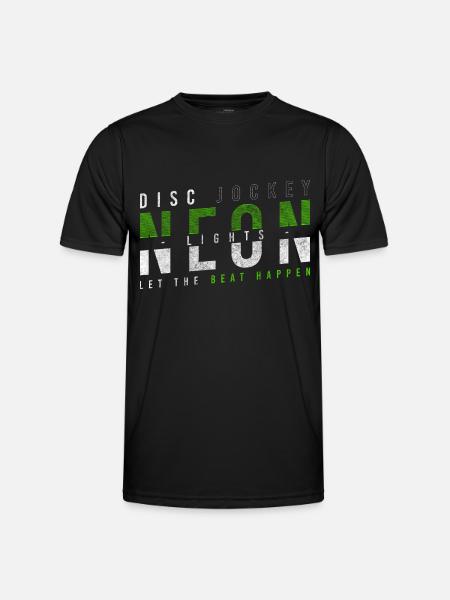 Disc Jockey Celebration Headphones - Men's Functional T-Shirt - black
