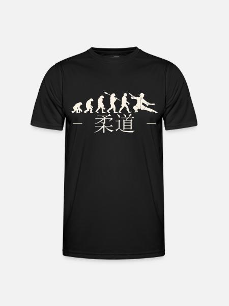Karate-Evolution. Kampfsport. Geschenkidee.Japan - Männer Funktions-T-Shirt - Schwarz
