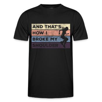 Freerunning Laufen Underground - Männer Funktions-T-Shirt - Schwarz - Vorne - AI Model Male 178 dark (178cm)
