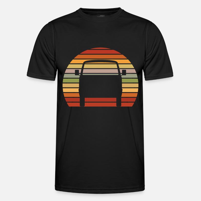 Retro Sunset classic Car Männer Funktions-T-Shirt