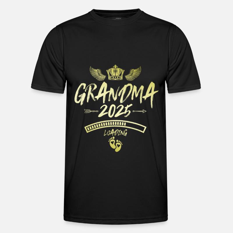 Granny 2025 Loading Grandma Saying - Men's Functional T-Shirt - black