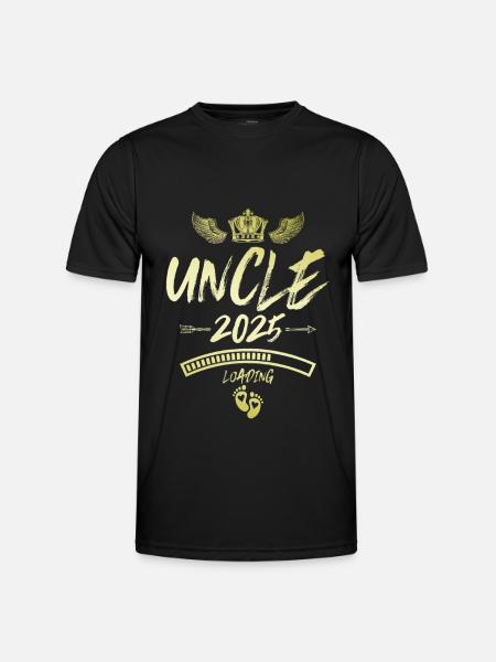 Uncle 2025 Loading Saying - Men's Functional T-Shirt - black