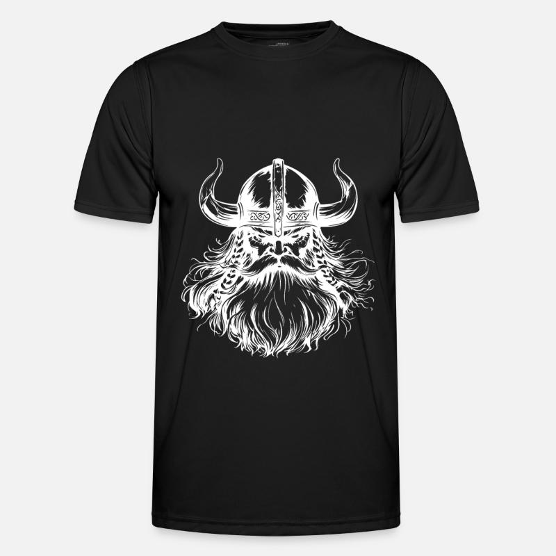 Wikinger Krieger - Männer Funktions-T-Shirt - Schwarz