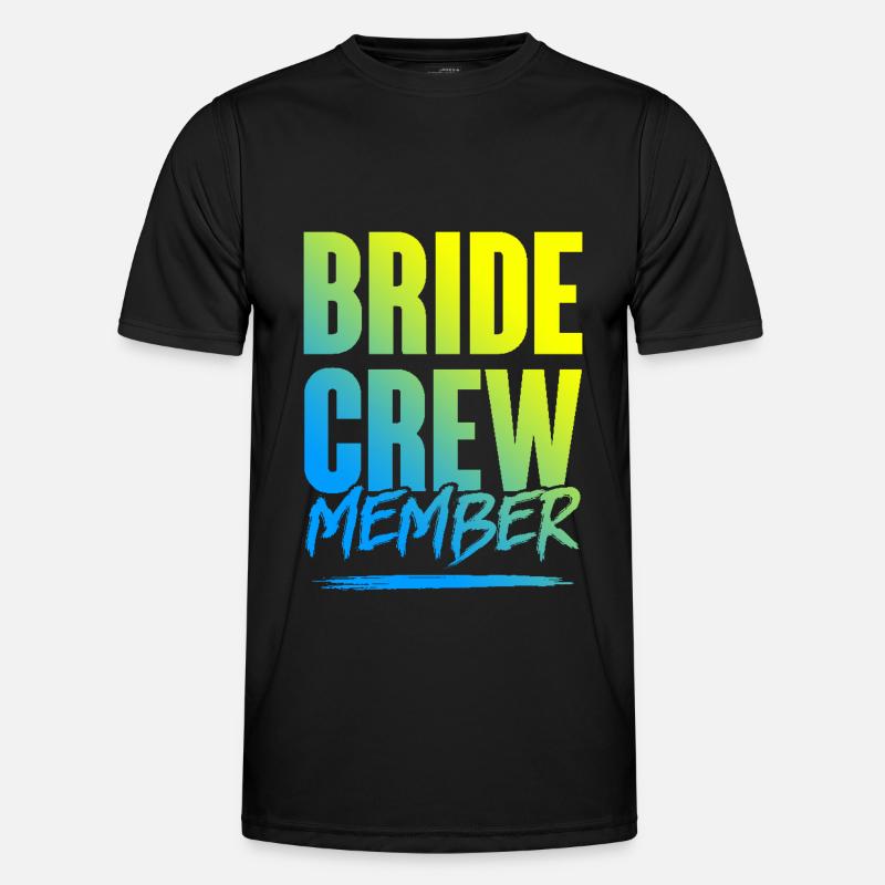 Bride Crew Männer Funktions-T-Shirt