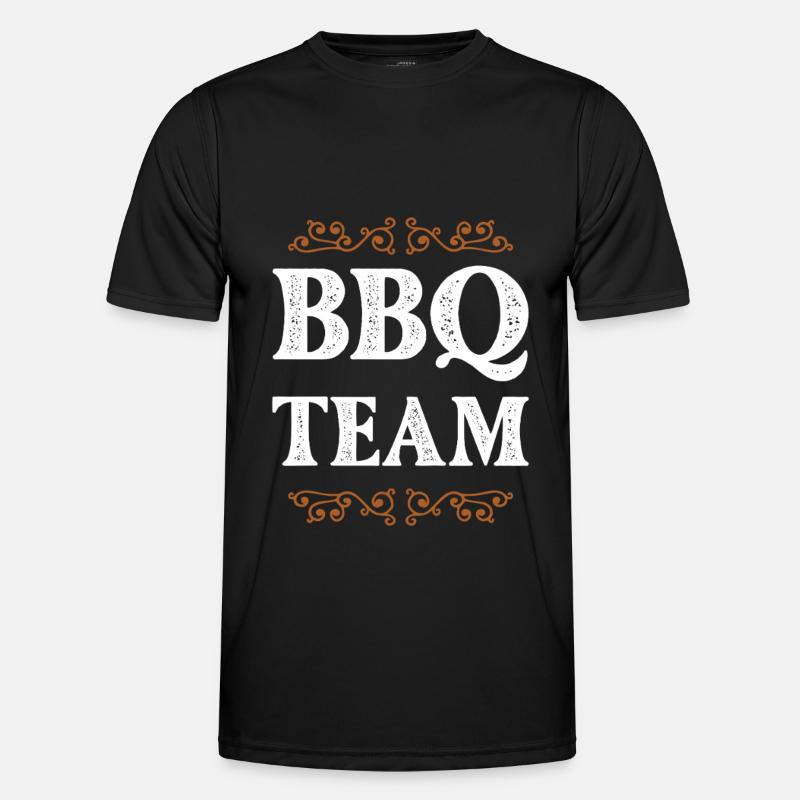 Bbq Crew - Männer Funktions-T-Shirt - Schwarz