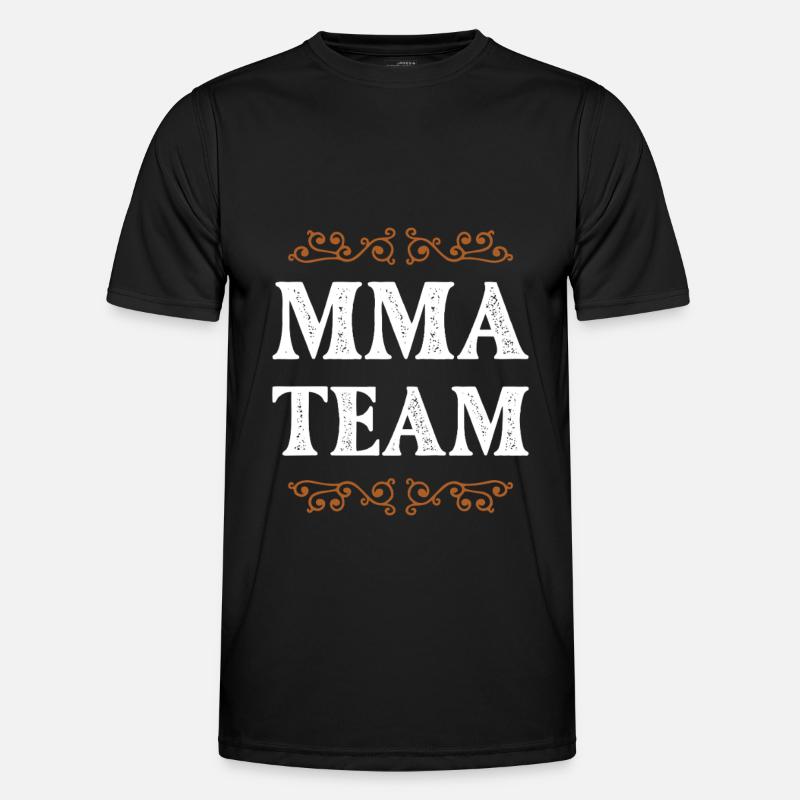 Mma Crew - Männer Funktions-T-Shirt - Schwarz