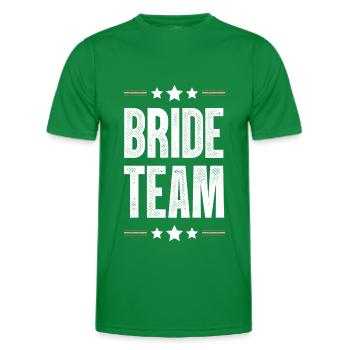 Équipe de la mariée - T-shirt sport Homme - vert - Devant - AI Model Male 178 dark (178cm)