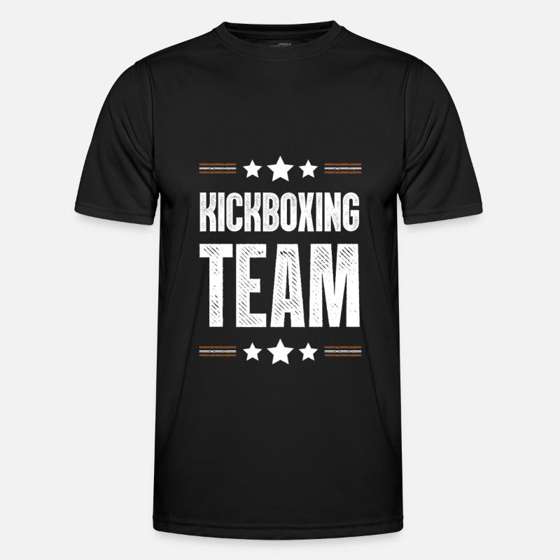 Kickboxing Team - Männer Funktions-T-Shirt - Schwarz