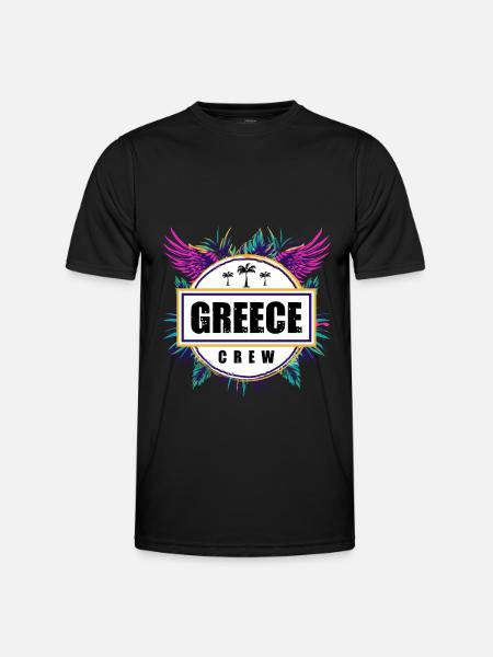 Grèce Équipage Tropical - T-shirt sport Homme - noir