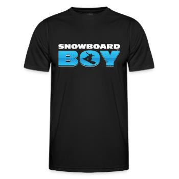 Snowboarding Snowboard Boy Snowboarder Wintersport - Männer Funktions-T-Shirt - Schwarz - Vorne - AI Model Male 178 dark (178cm)