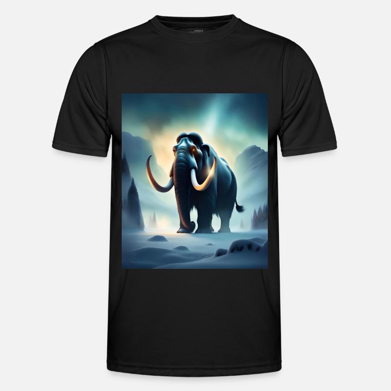 scary evil mammoth - Men's Functional T-Shirt - black