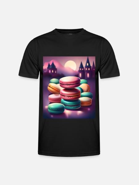 Awesome meringue macaroons - Men's Functional T-Shirt - black
