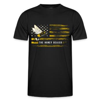 Imker Hummel Insekten Weltretter - Männer Funktions-T-Shirt - Schwarz - Vorne - AI Model Male 178 dark (178cm)